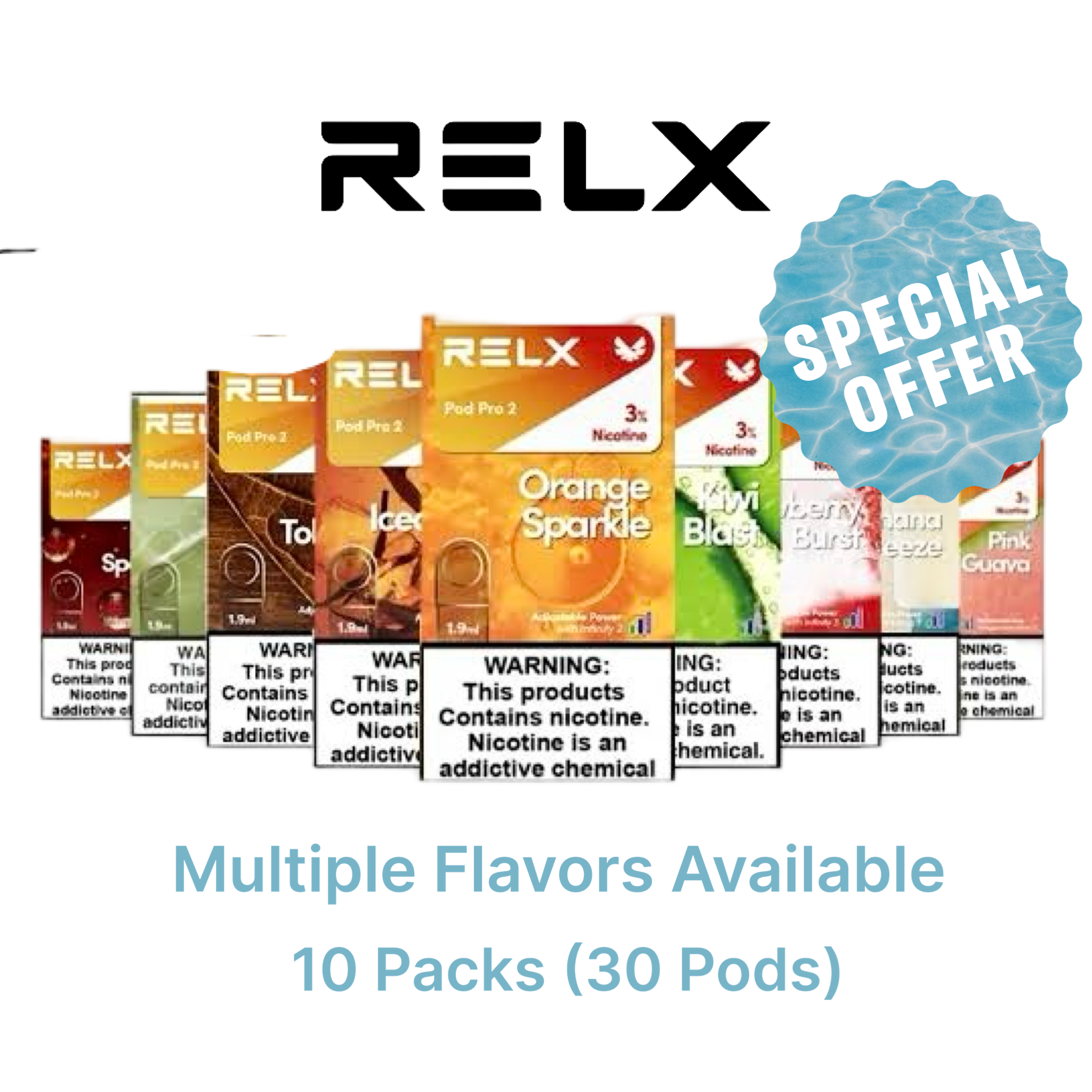 RELX Infinity 2 Pro Pods Flash Sale 30 Pack | Buy Online Australia | Vape Link