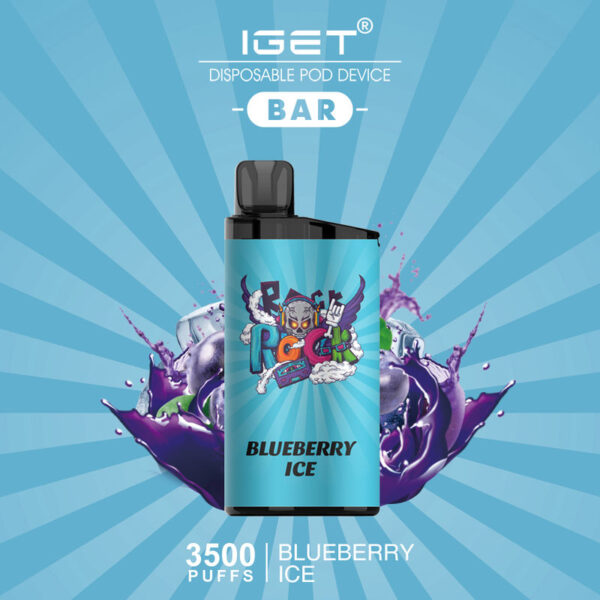 IGET Bar 3500 Puff Blueberry Ice Disposable Vape | Buy Online Australia | Vape Link