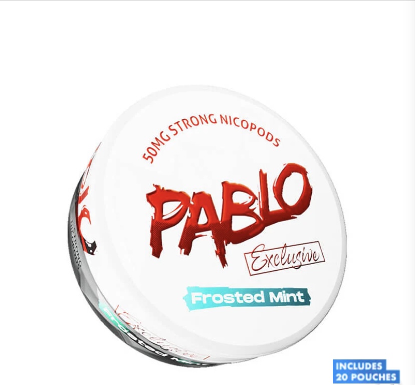 Pablo Frosted Mint Nic Pouches – 30mg | Buy Online Australia | Vape Link