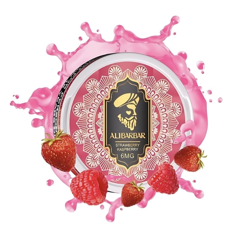 Alibarbar Nicotine Pouches Strawberry Raspberry | Buy Online Australia | Vape Link | Buy Online Australia | Vape Link