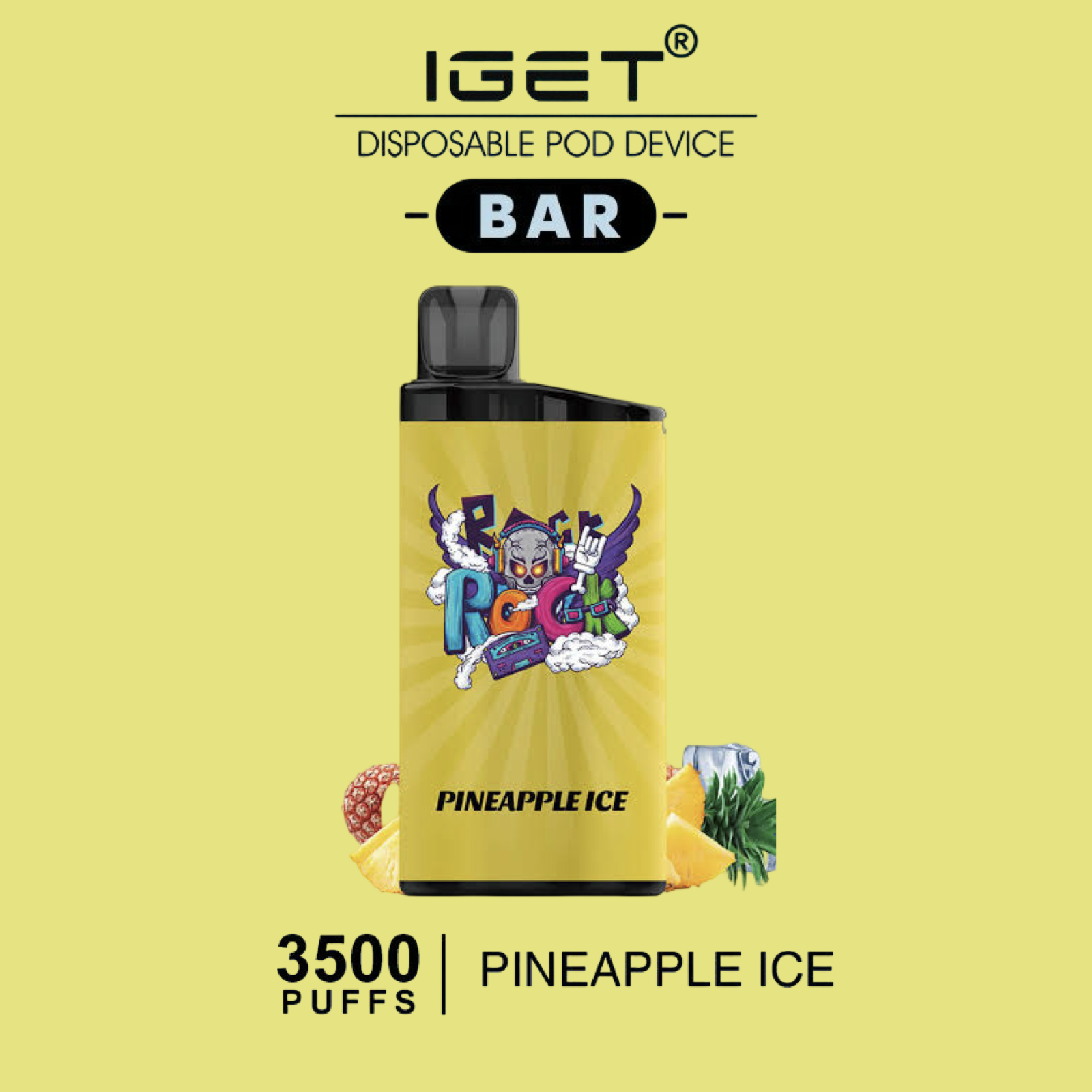 IGET Bar 3500 Puff – Pineapple Ice | Buy Online Australia | Vape Link