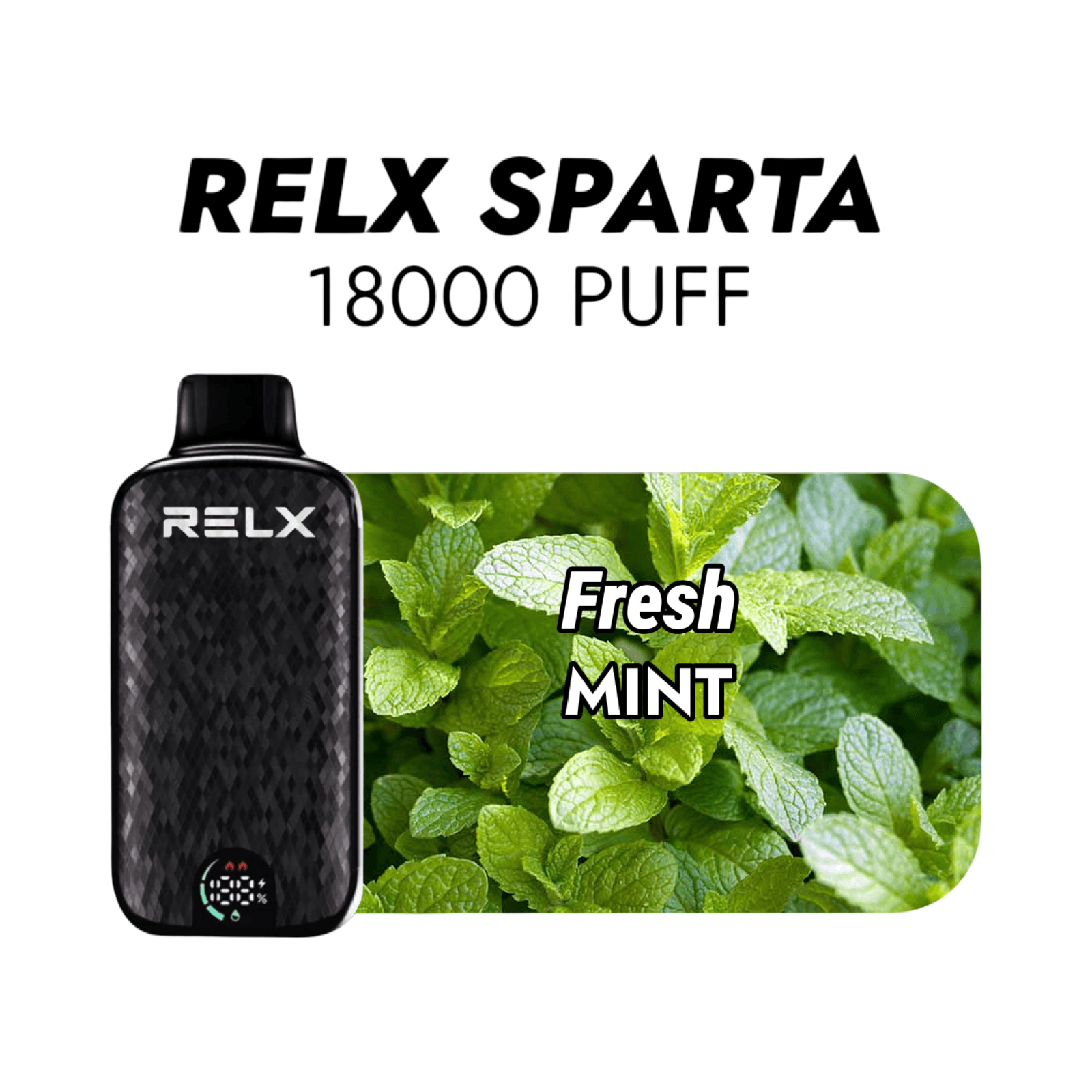 RELX Sparta 18000+ Puff Disposal Vape – Fresh Mint | Buy Online Australia | Vape Link