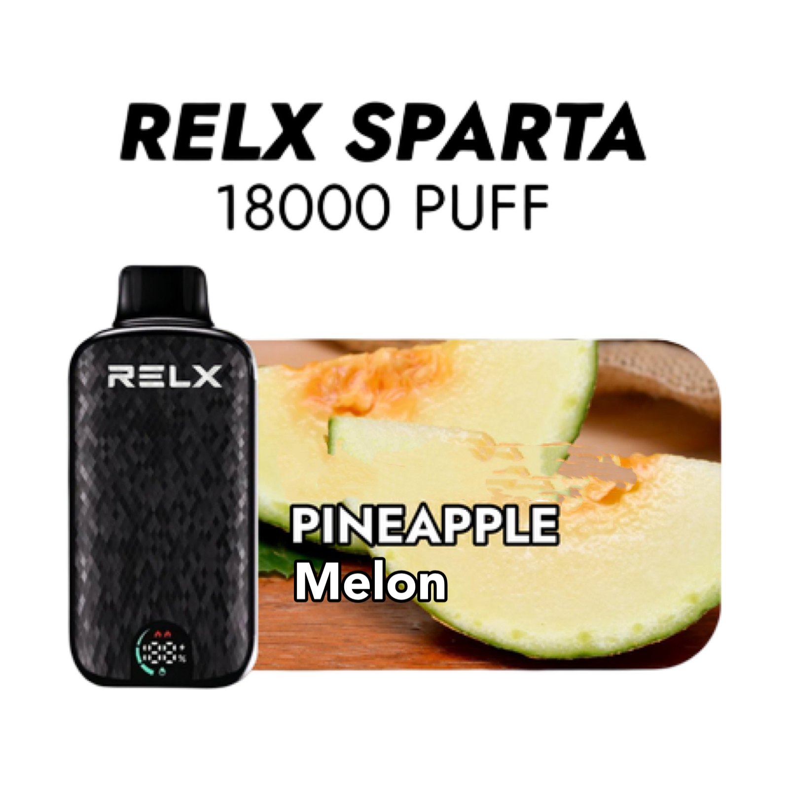 RELX Sparta 18000+ Puff Disposal Vape – Pineapple Melon | Buy Online Australia | Vape Link
