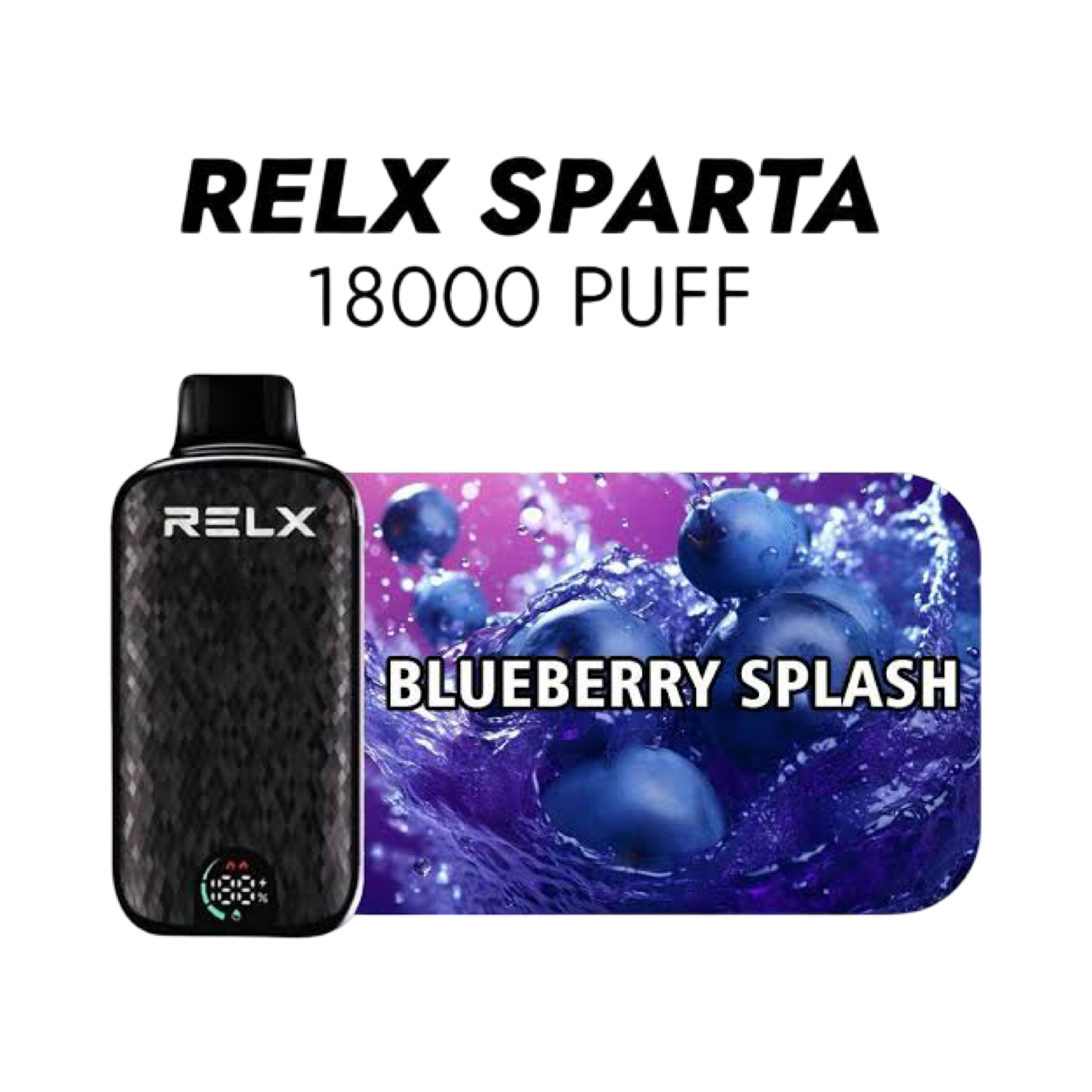RELX Sparta 18000 Puff Disposable – Blueberry Splash | Buy Online Australia | Vape Link