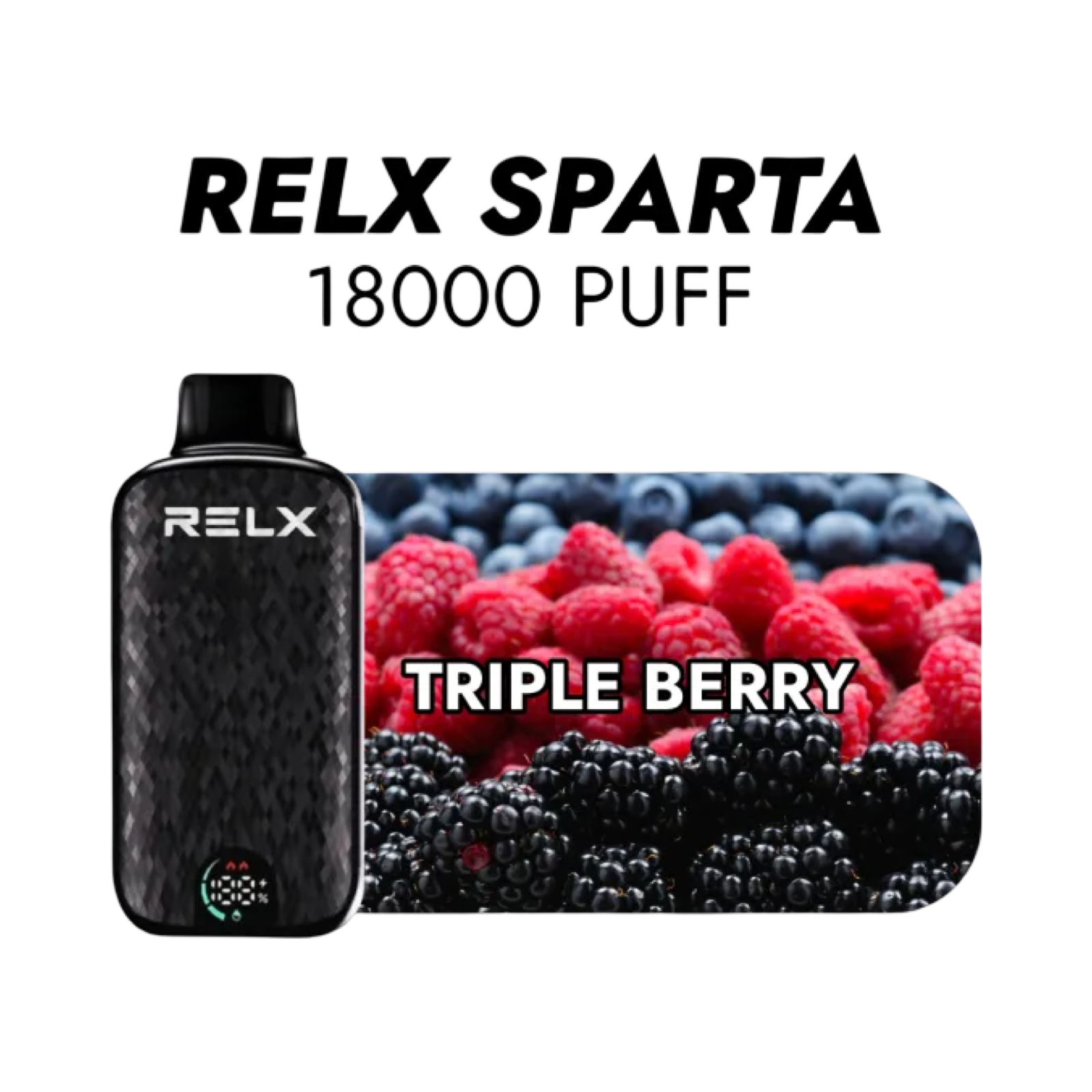 RELX Sparta 18000+ Puff Disposal Vape –  Triple Berry | Buy Online Australia | Vape Link