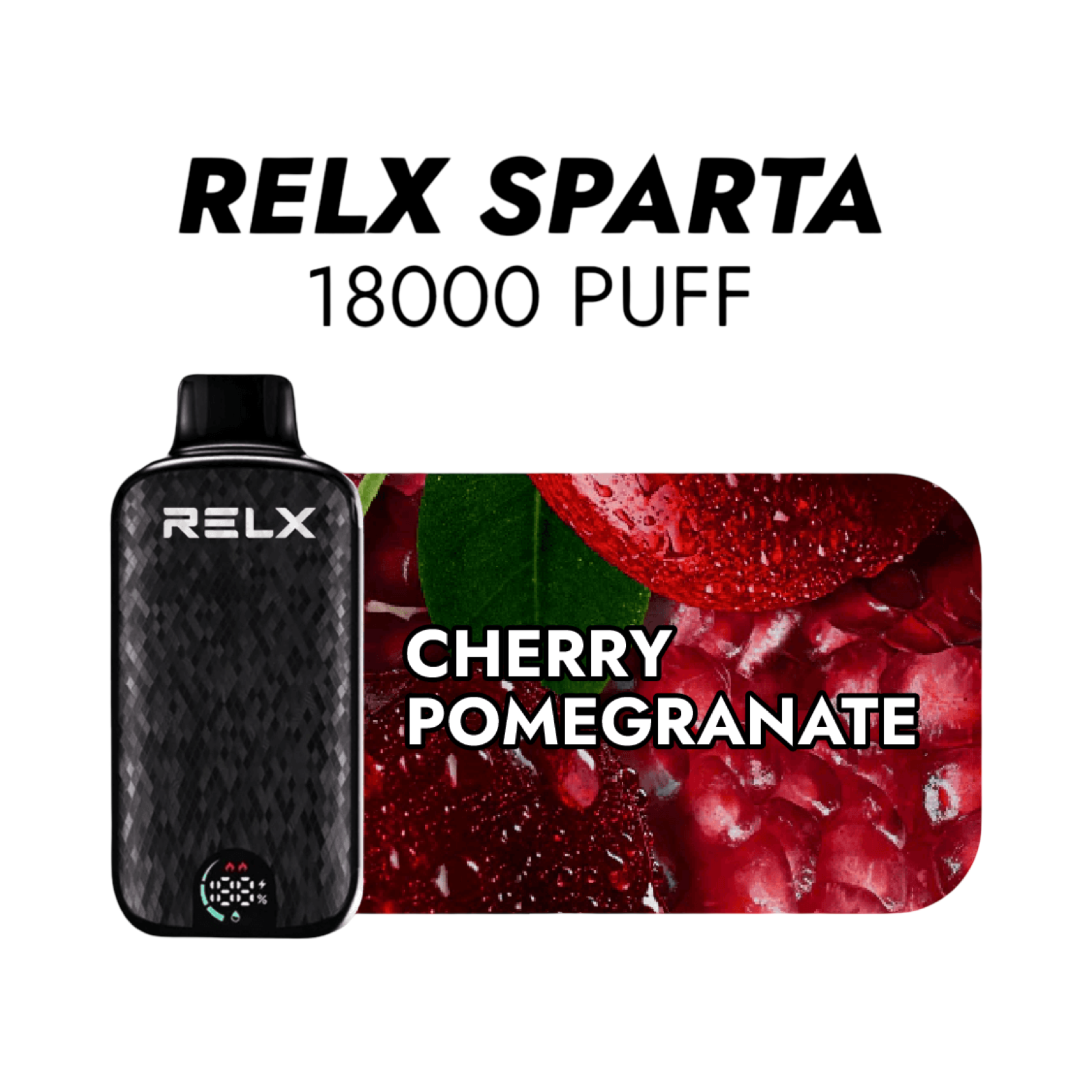 RELX Sparta 18000+ Puff Disposal Vape – Cherry Pomegranate | Buy Online Australia | Vape Link