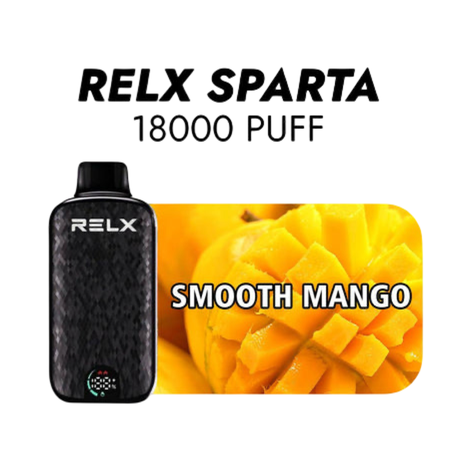 RELX Sparta 18000+ Puff Disposal Vape –  Smooth Mango | Buy Online Australia | Vape Link
