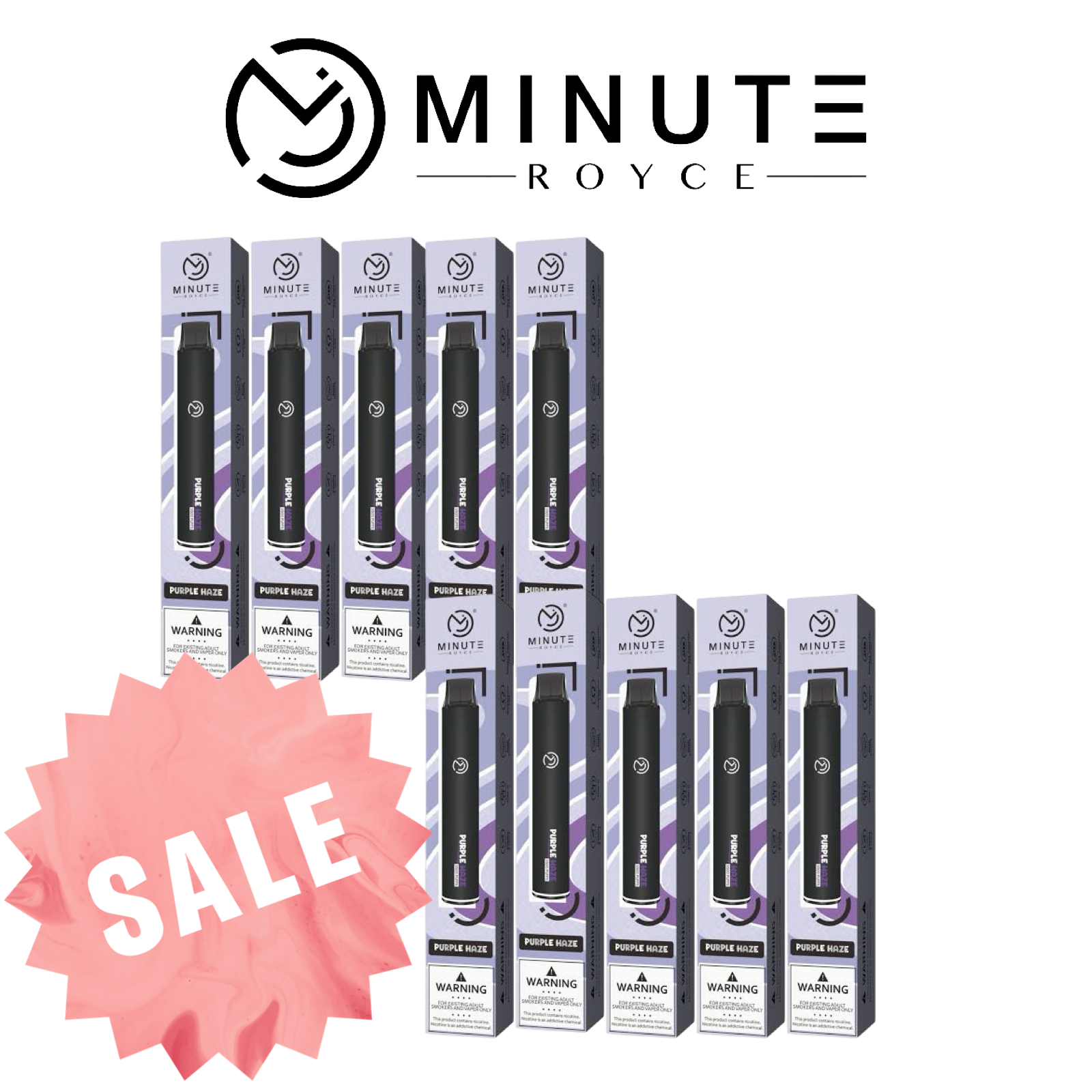 Royce Minute 3500 Bundle – 10 Pack Disposable Vapes | Buy Online Australia | Vape Link