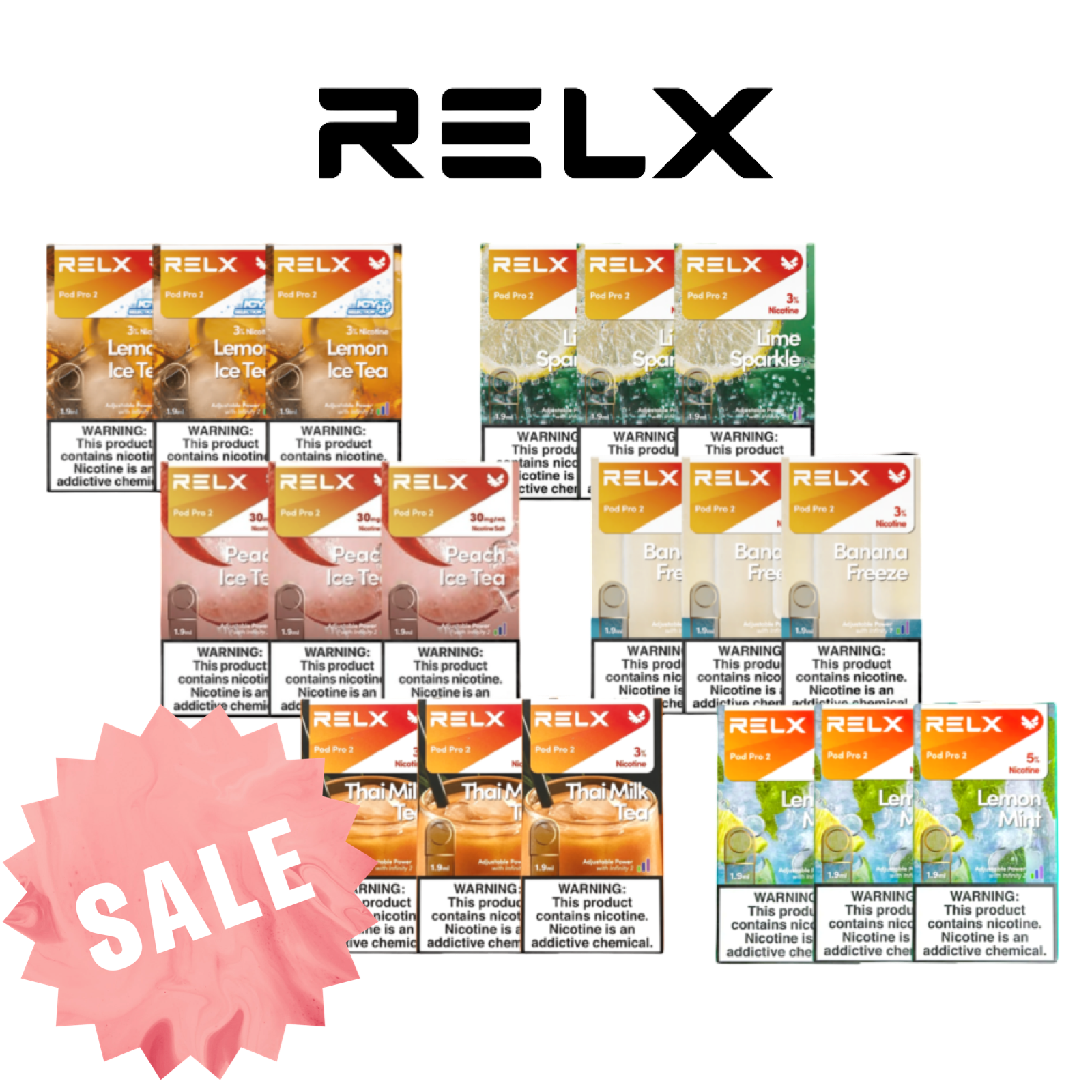 RELX Infinity 2 Pro Pods 18 Pack | Buy Online Australia | Vape Link