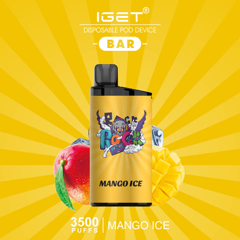 IGET Bar 3500 Puff Mango Ice Disposable Vape | Buy Online Australia | Vape Link