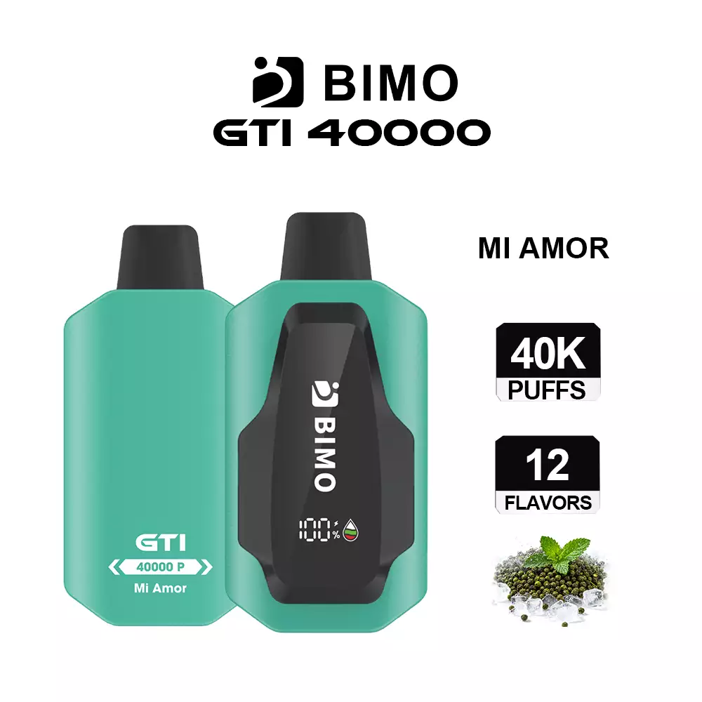 Next-Gen Lifespan Meets Exotic Fruit Sophistication: The BIMO GTI 40000 Puffs in Mi Amor, equipped with a comprehensive tracking dashboard, available at Vapelink Aus.