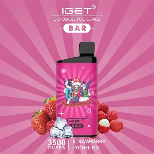 IGET Bar 3500 Puff – Strawberry Lychee | Buy Online Australia | Vape Link