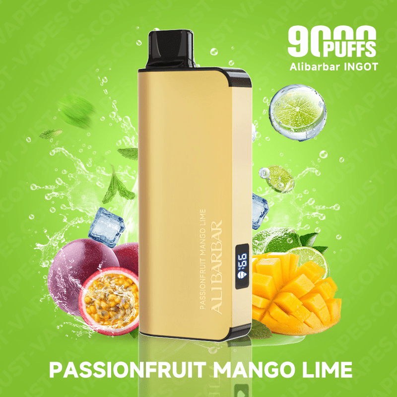 Passionfruit Mango Lime – ALIBARBAR Ingot 9000 Puff Vape | Buy Online Australia | Vape Link