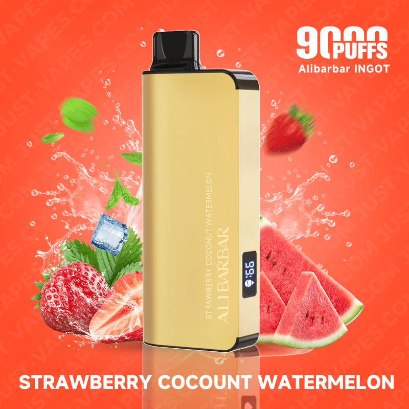 Strawberry Coconut Watermelon Vape –  ALIBARBAR Ingot 9000 Puff | Buy Online Australia | Vape Link
