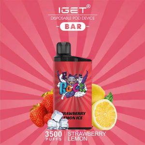 IGET Bar 3500 Puff – Strawberry Lemon Ice | Buy Online Australia | Vape Link