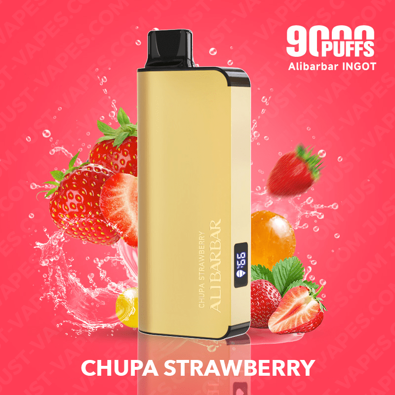 ALIBARBAR Chupa Chups – Strawberry Ingot 9000 Puff Vape | Buy Online Australia | Vape Link